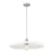 Z-Lite Paloma Pendant, 1-Light, 24 In.W x 6.75 In.H, Brushed Nickel/Gloss Opal 820P24-BN - alternate 7